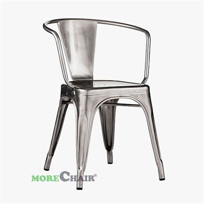 Ghế Tolix có tay TL-02 màu xám 
