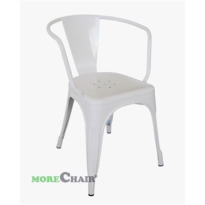 Ghế Tolix có tay TL-02 màu trắng