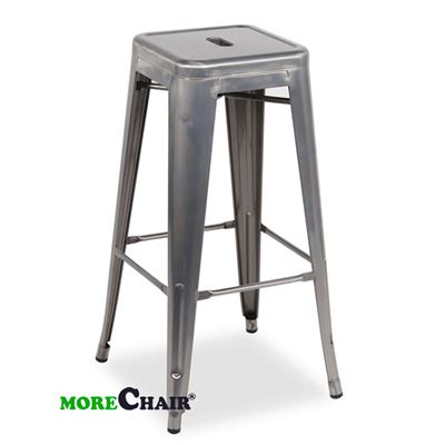 Ghế bar Tolix không tựa TL-04 màu xám